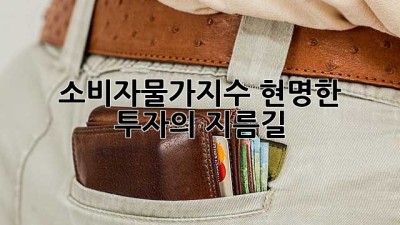 소비자물가지수: 현명한 투자의 지름길