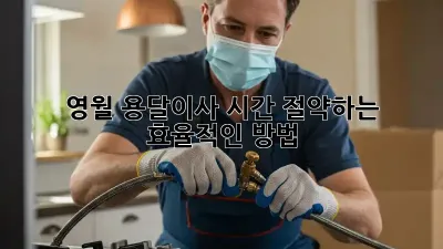 영월 용달이사, 시간 절약하는 효율적인 방법!